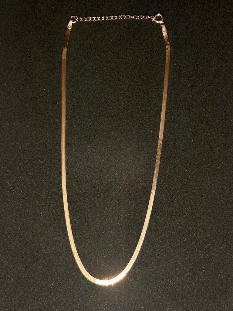Reversible Rose Silver & Silver Flat Chain