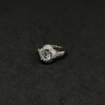 Flower Shape Ring with Big Diamond