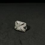 Intertwine Ring with Studded Diamond
