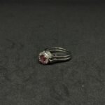 Dual-Stone Red & White Princess Ring