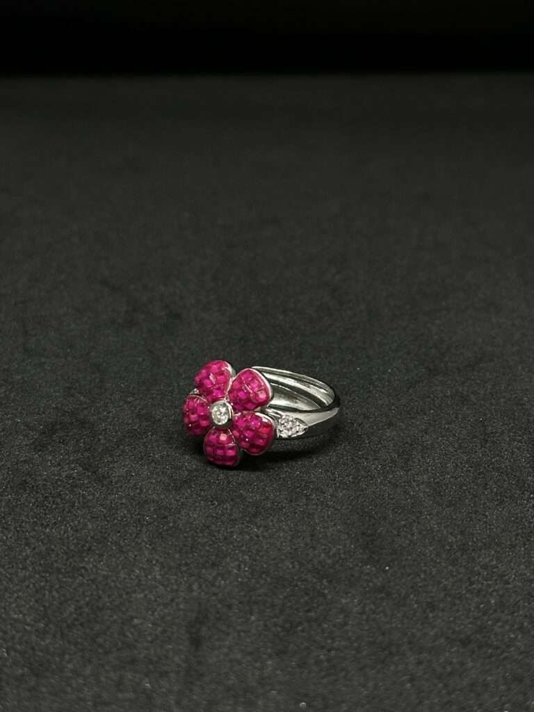 Pink Flower Ring