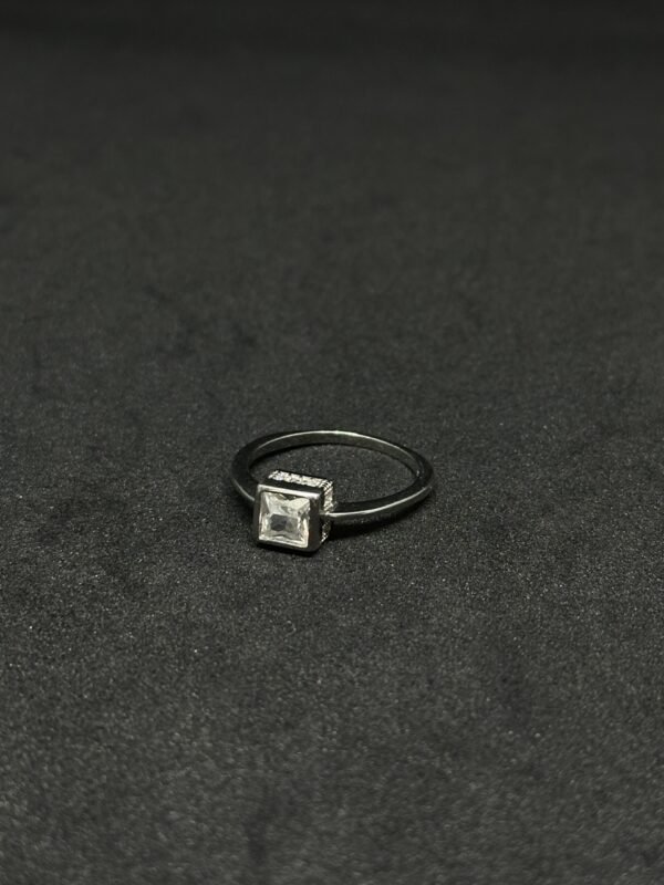 Elegant Square Diamond Ring