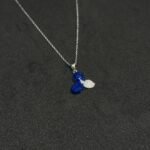 Blue Studded Stone Pendant