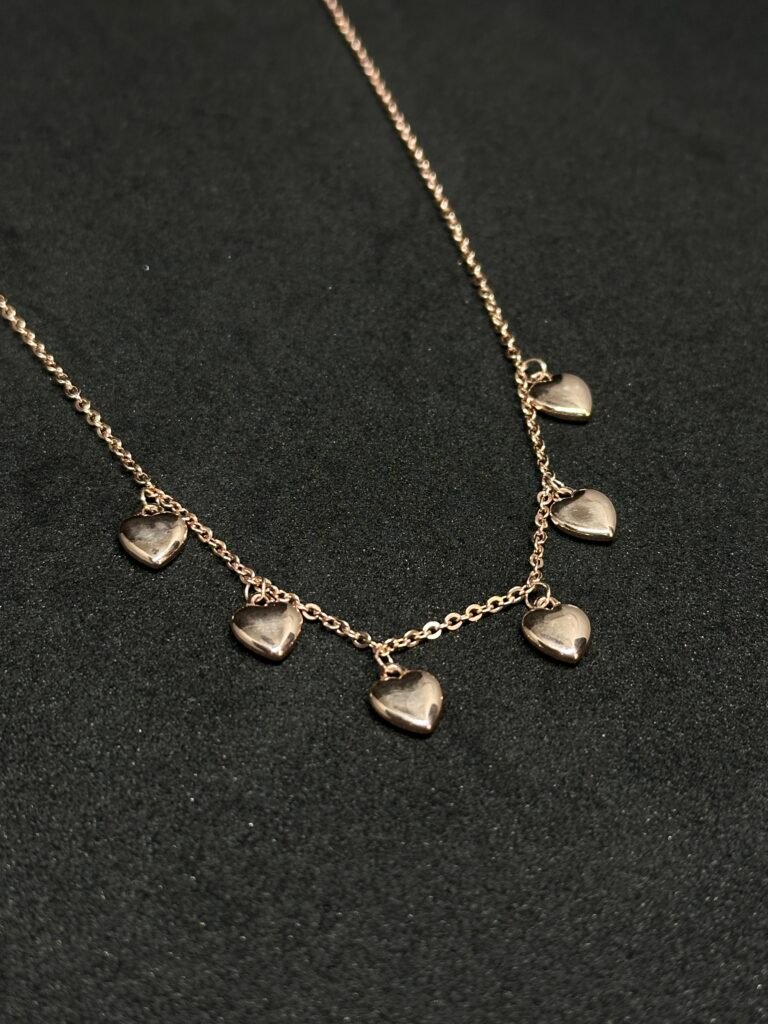 Heart Shape Twinkers in Rose Silver