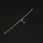 Cute Blue and Silver Baby Bracelet
