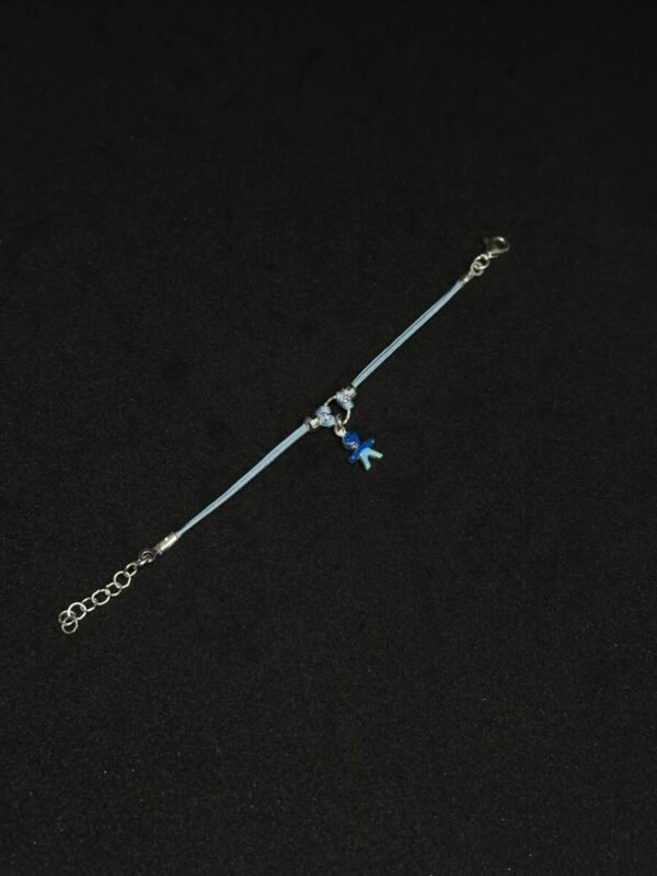 Cute Blue and Silver Baby Bracelet