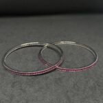 Stylish GenZ Pink Studded Bangles
