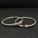 Pink Stone Studded Bangles