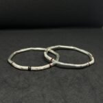 Elegant Bangles with Red and Black Mino