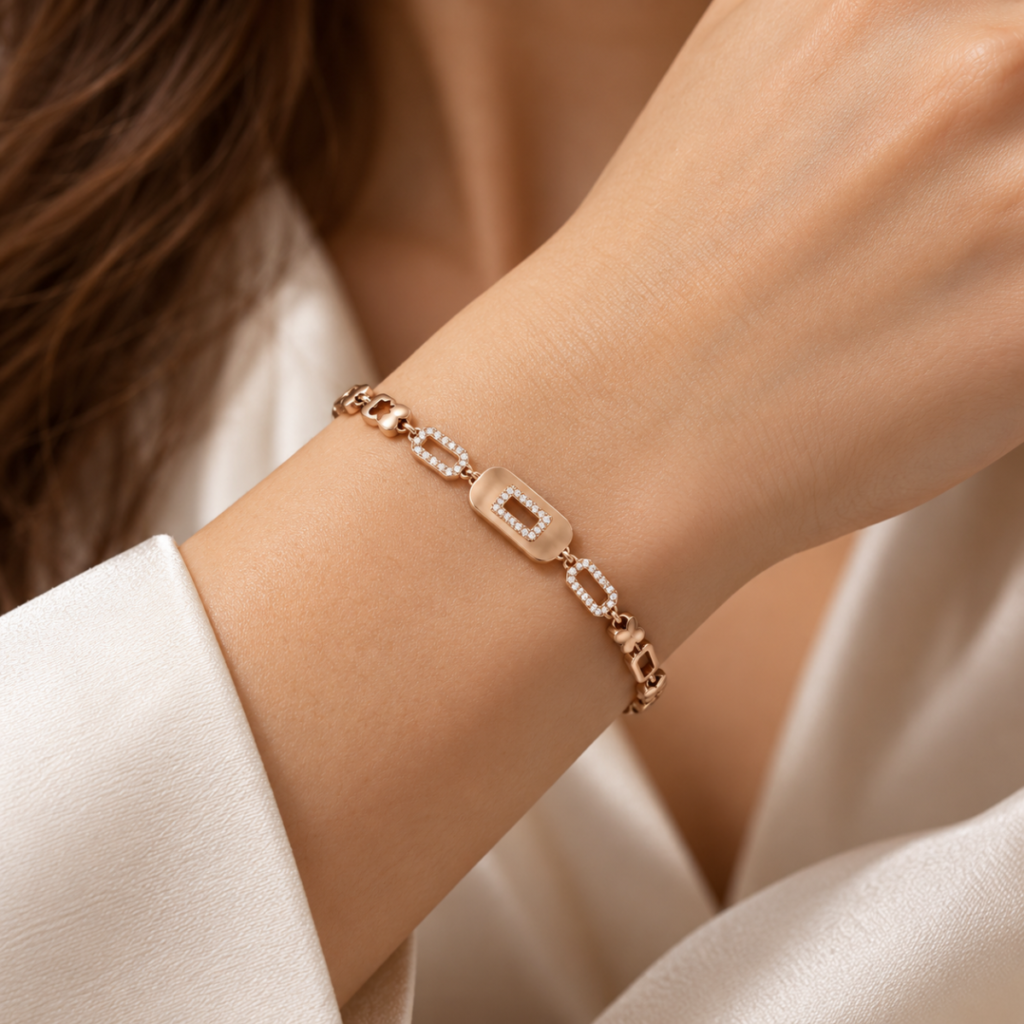 Elegant Rose Gold Bracelet