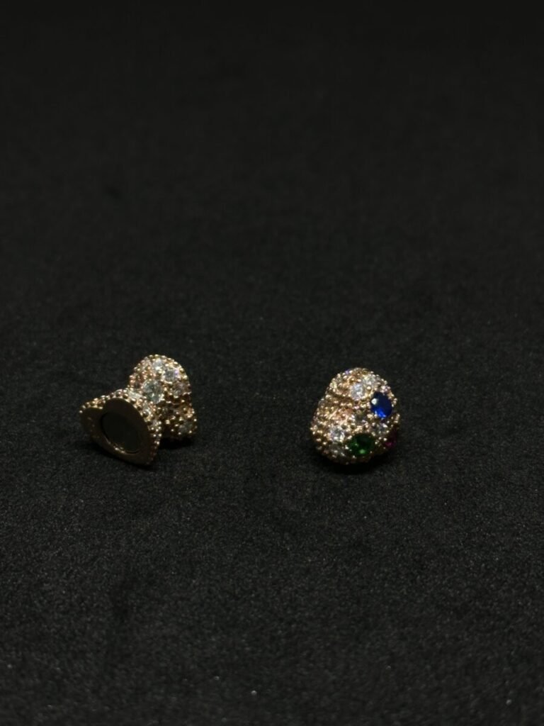 Rose Silver Magnetic Earrings