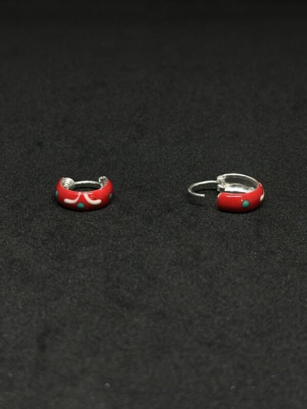 Silver Baali With Mina Designing