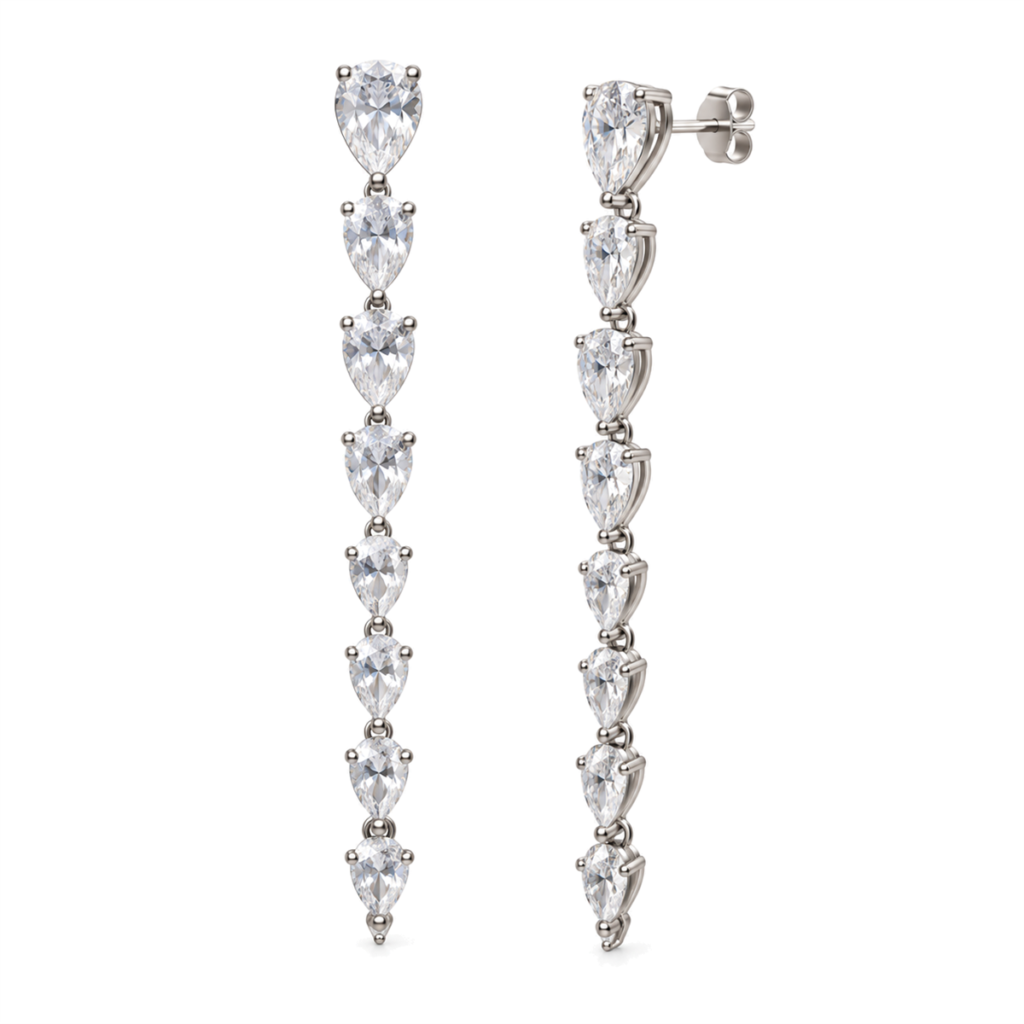 Solitare Inspired Dazzling Earrings