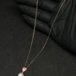 Moti Rose Silver Pendant
