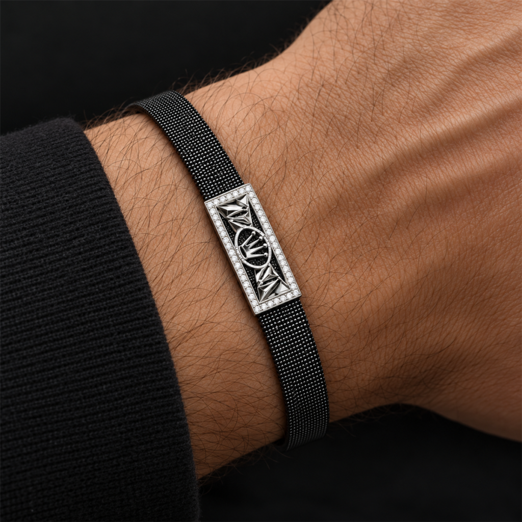 Elegant Crown Belt Bracelet