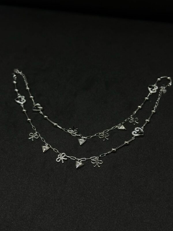 Elegant 925 Silver Payal Design