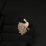 Elegant Peacock Brooch