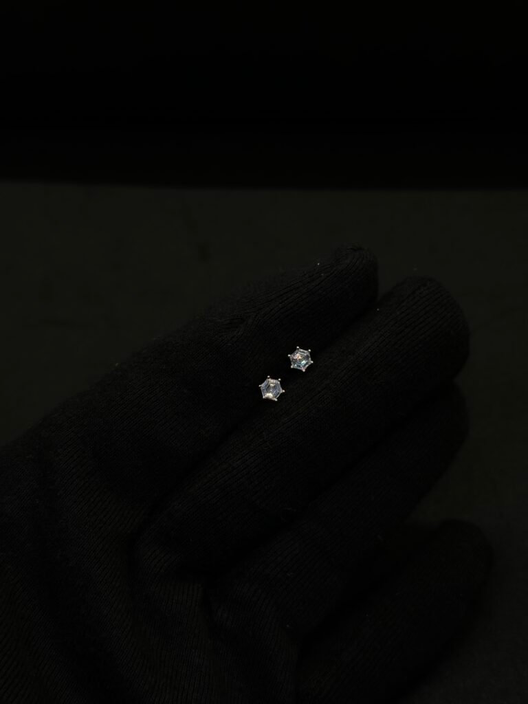 Rose Silver Studs