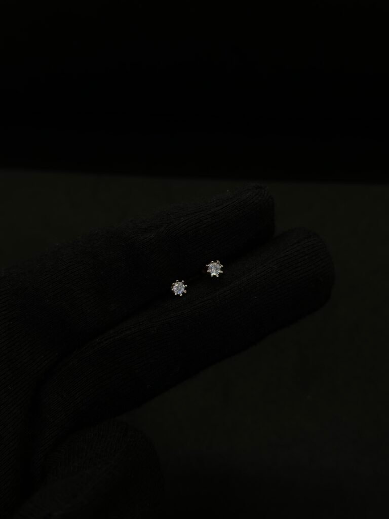 Rose Silver Studs