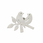 Lovebird Serenade Brooch