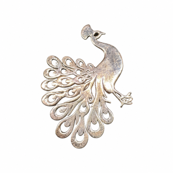 Peacock Plume Brooch — Glossy